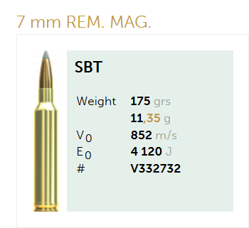 AMUNICJA SELLIER&BELLOT S&B  7mm Rem. Mag. Sierra 11,35 g  / 175 grs